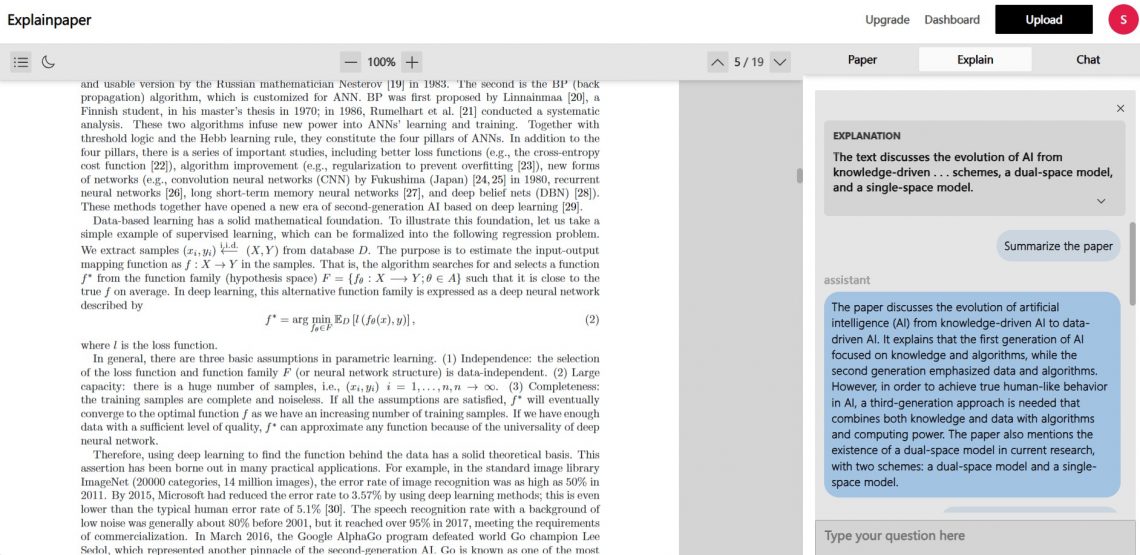 Explainpaper An Ai Paper Analysis Tool Ai Tools Navigation