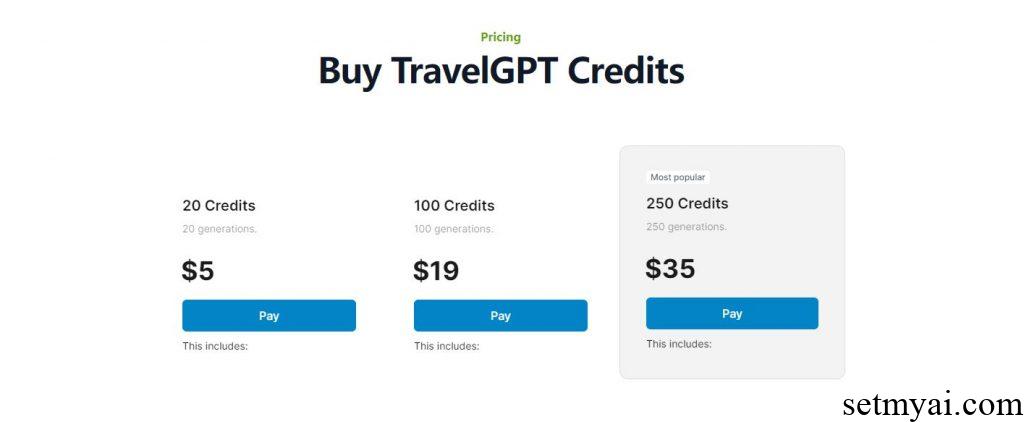 TravelGPT Pricing