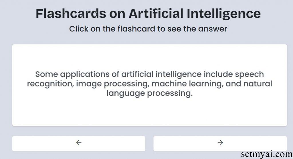 Artificial Intelligence Flashcards