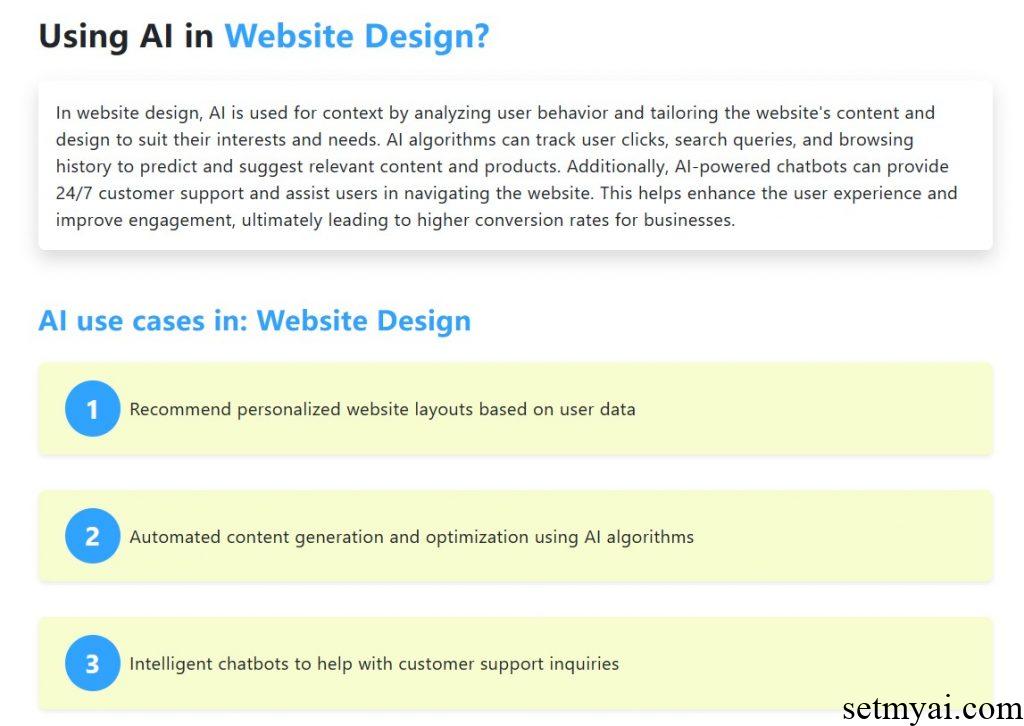Website Design and AI