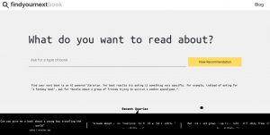 Findyournextbook Homepage