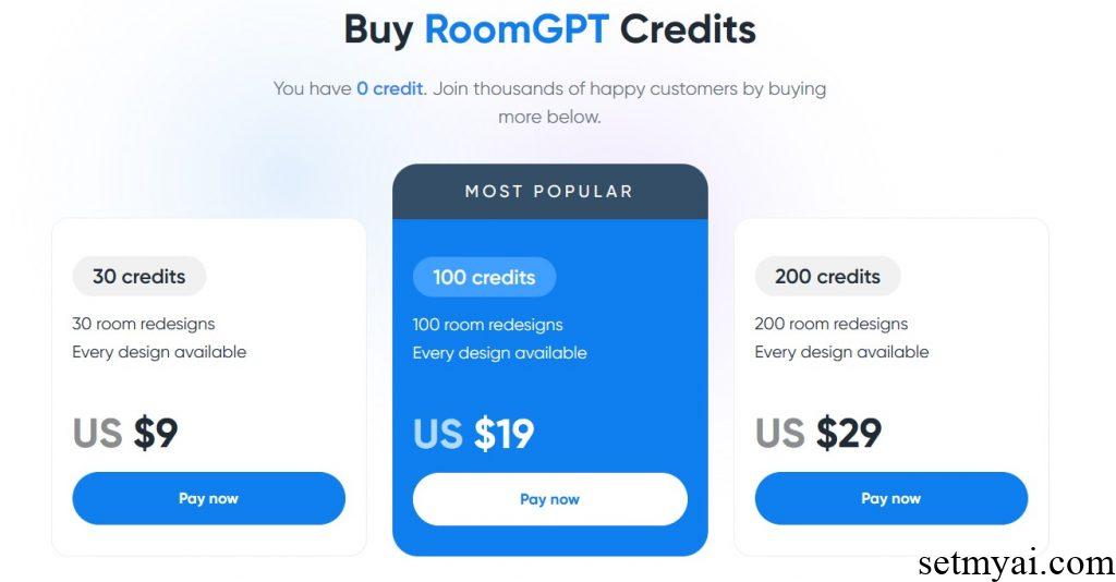 RoomGPT Pricing