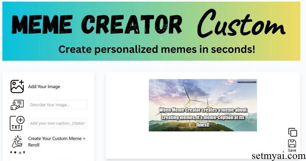 Meme Creator Page