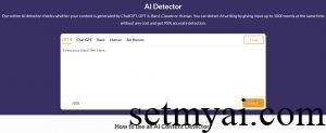 AI Detector Homepage