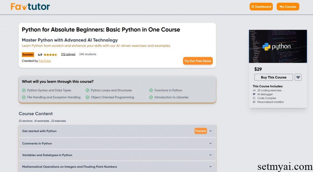 AI Learning Course Page