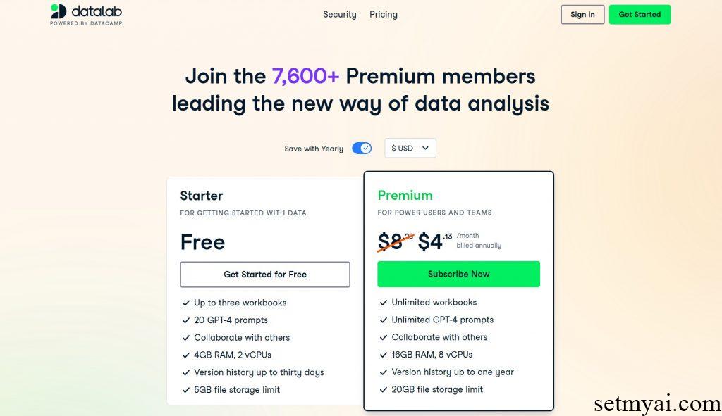 DataLab Pricing