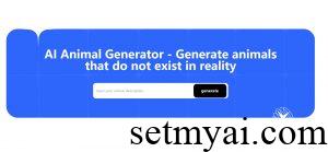 AI Animal Generator Homepage