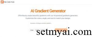 AI Gradient Generator Homepage
