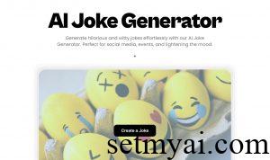 AI Joke Generator Homepage