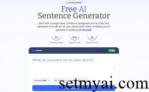 AI Sentence Generator Homepage