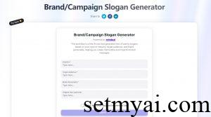 Slogan Generator Homepage