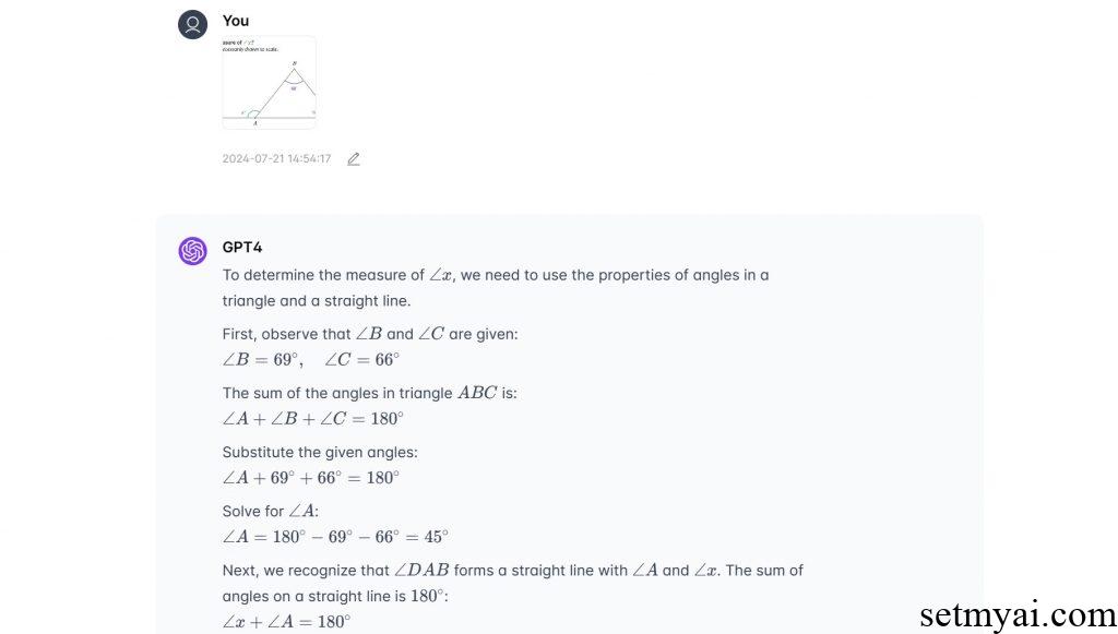 AI Math Solver Result