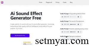AI Sound Effect Generator Homepage