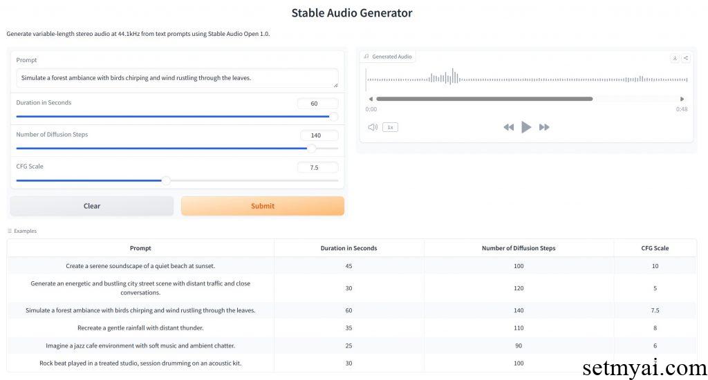 AI Sound Effect Generator Result