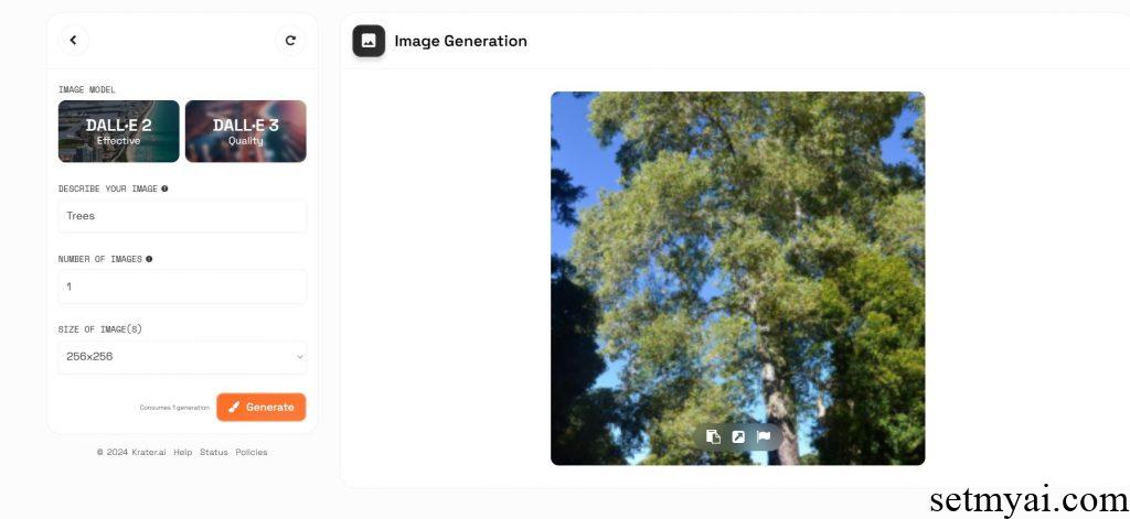 Krater AI Image Generation Result