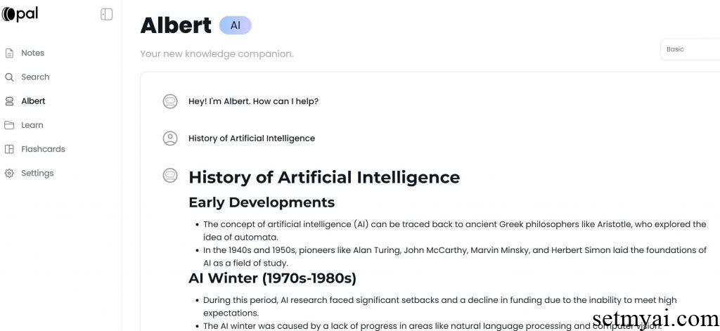 Opal AI Chatting