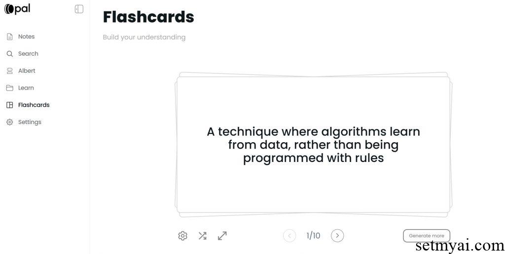 Opal AI Flashcards