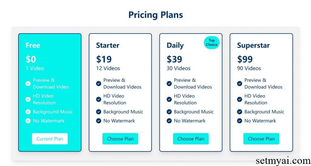 Oshorts Pricing