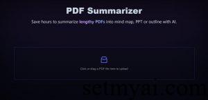 PDF Summarizer Homepage