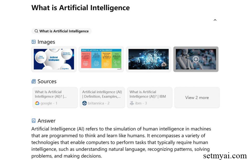 Ask AI Anything Result