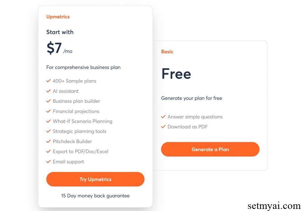 Bizplanr Pricing