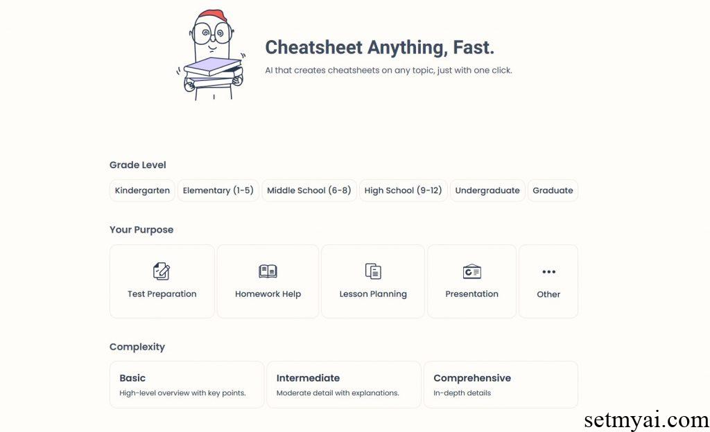 CheatSheet AI Homepage