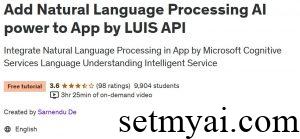 通过LUIS API向应用程序添加自然语言处理功能 Add Natural Language Processing Artificial Intelligence by LUIS API