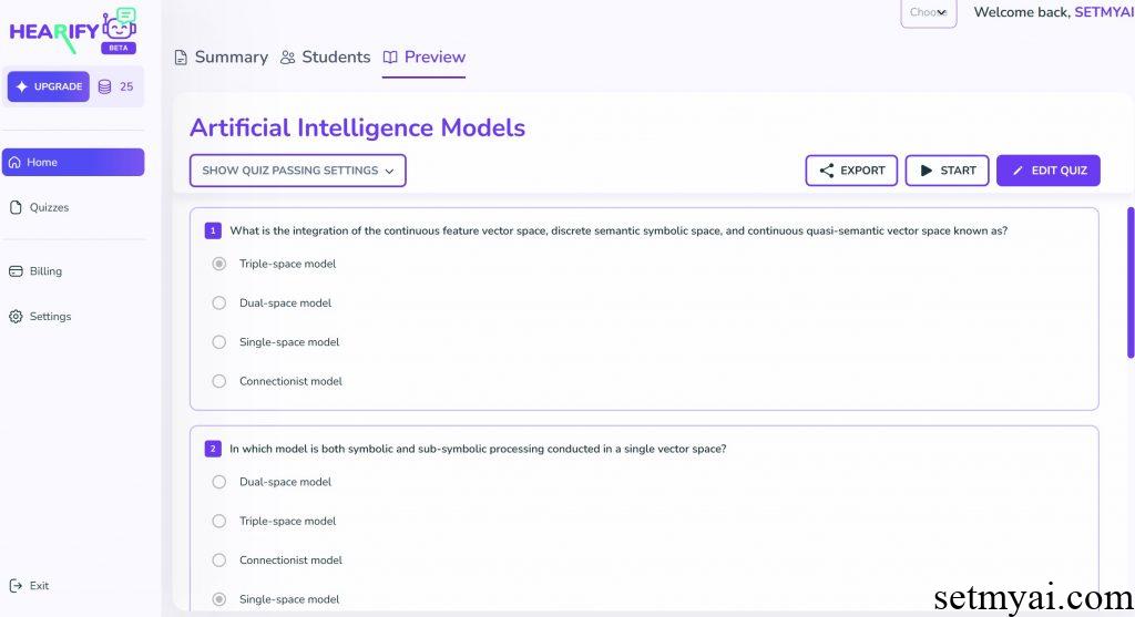 Hearify PDF Questions Result