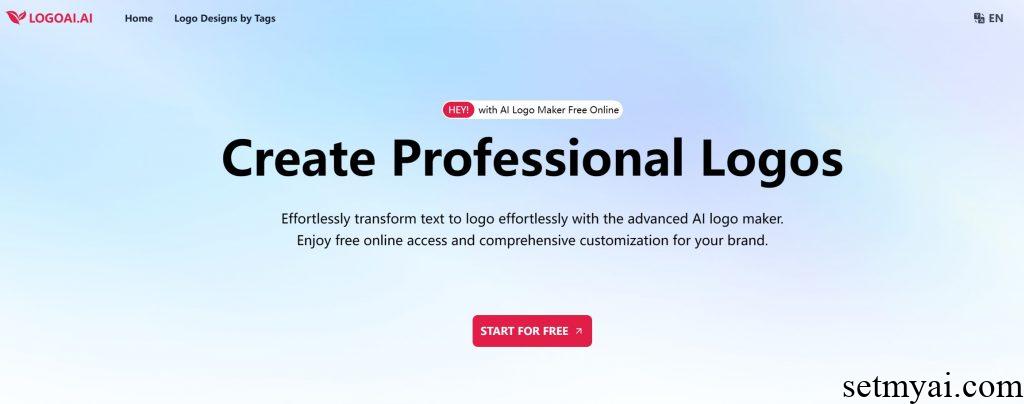 LogoAI Free AI Logo Design and Edit Tool - SetMyAI