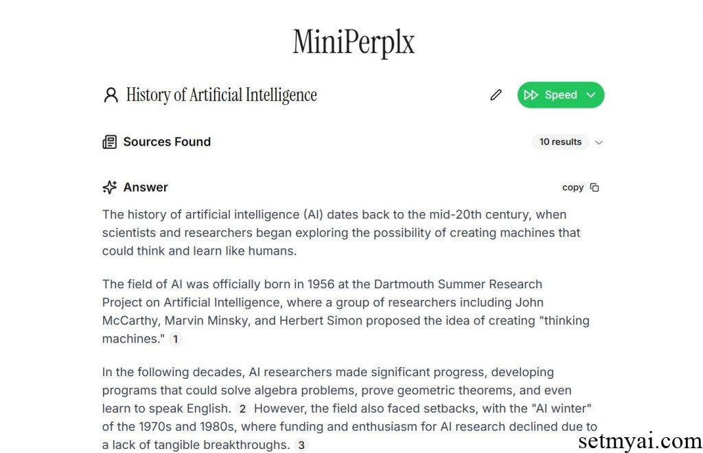 MiniPerplx Result