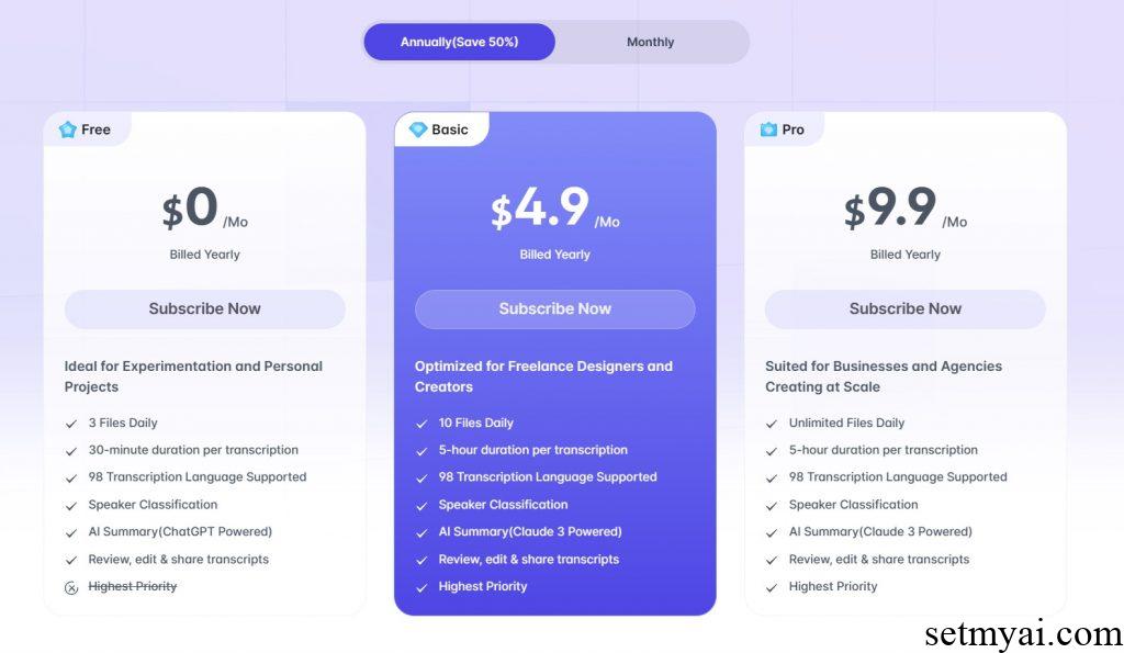 Yescribe AI Pricing