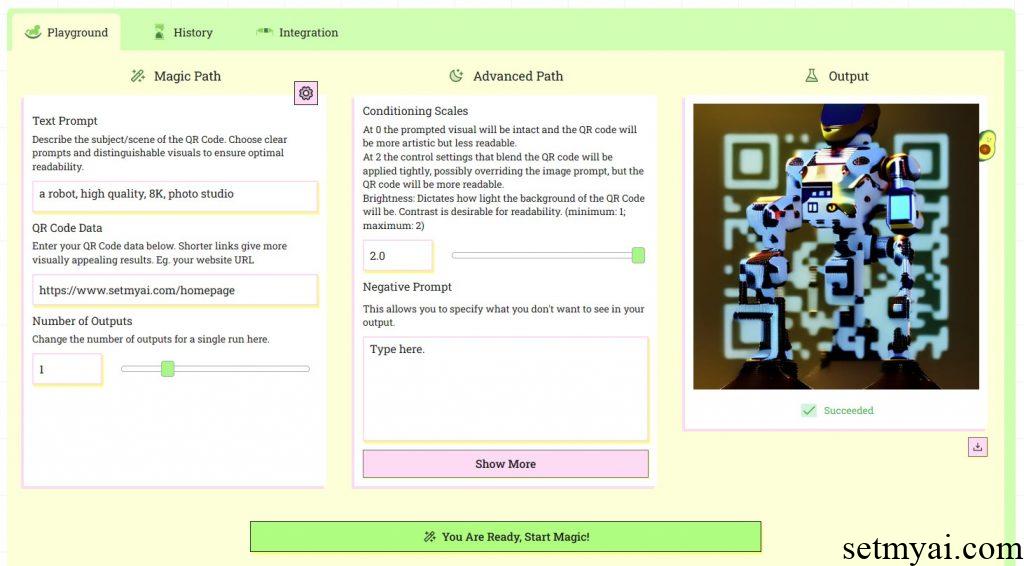 AI Art QR Code Result