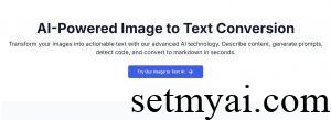 Image to Text AI Homepage