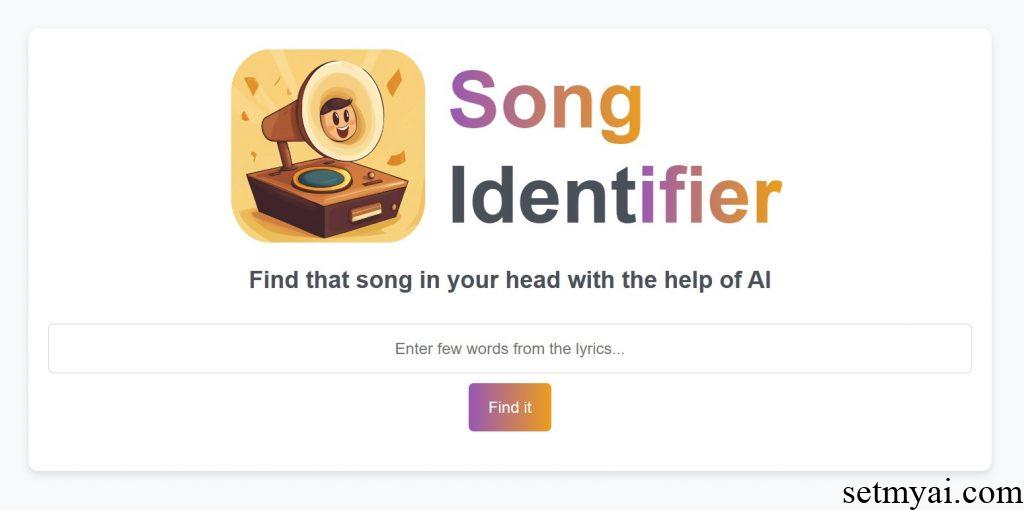 Song Identifier Homepage