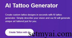 AI Tattoo Generator Homepage