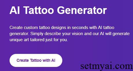 AI Tattoo Generator Homepage