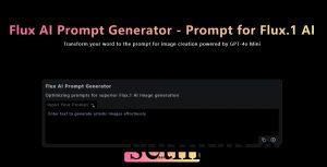 Flux AI Prompt Generator Homepage