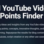 Free AI YouTube Video Key Points Finder Homepage