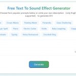 AI Sound Effect Generator Homepage