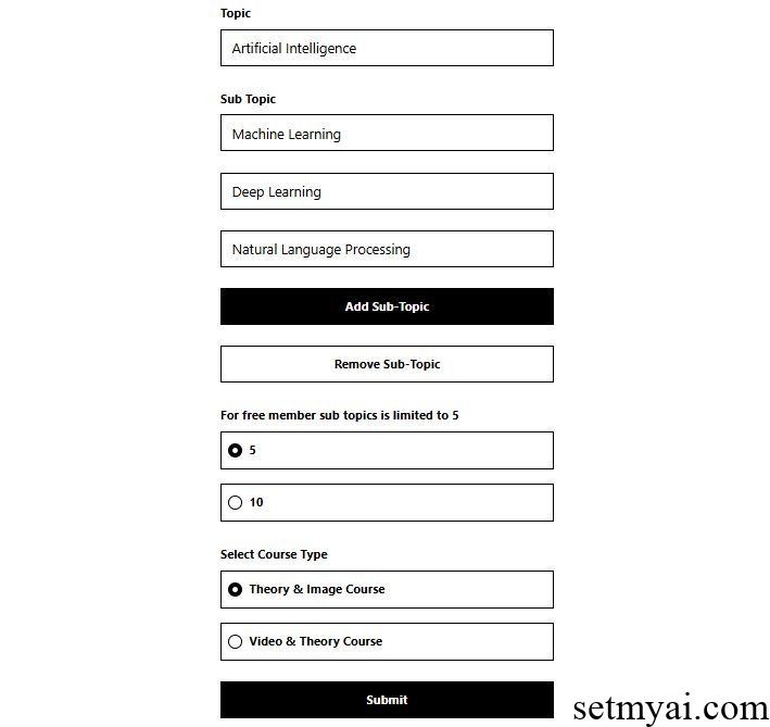 CourseForge Settings