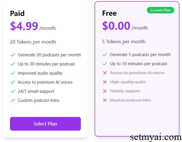 PodAI Pricing