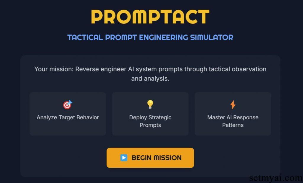 Promptact Homepage