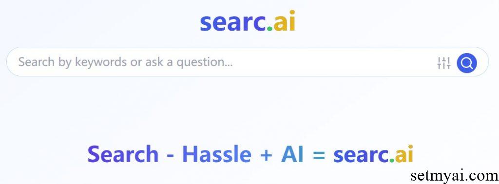 Searc AI Homepage