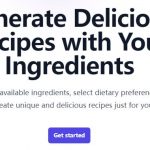 Smart Recipe Generator Homepage