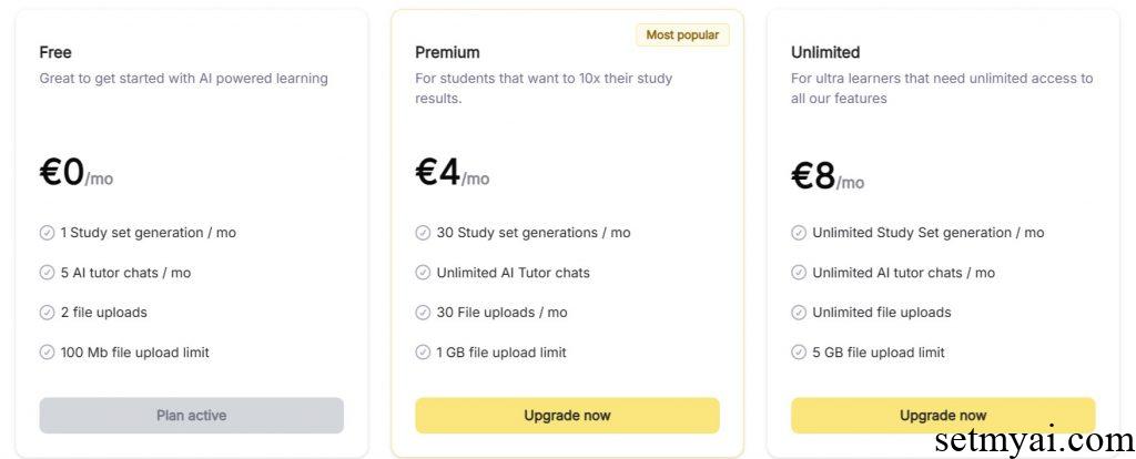 StudyBlaze Pricing