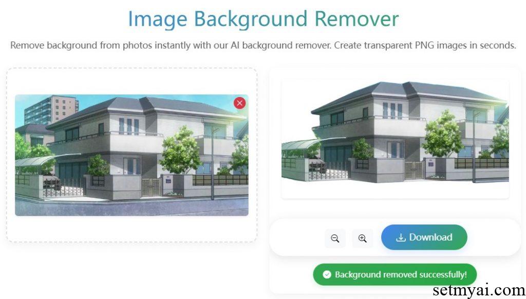 AI Image Background Remover Result