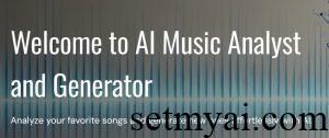 AI Music Analyst and Generator Homepage