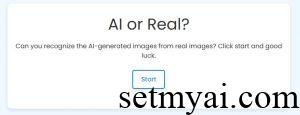 AI or Real Homepage