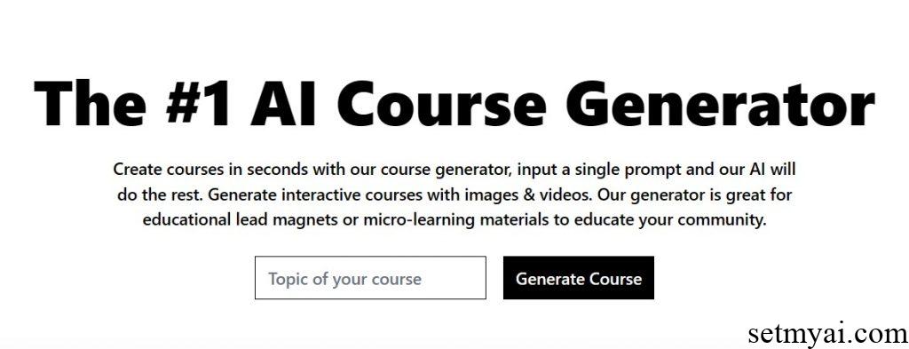 Course Generator Pro Homepage