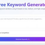 Free Keyword Generator Homepage